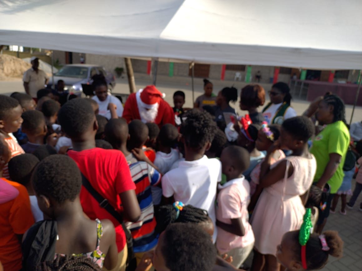 Children at the Wells Foundation Christmas 2025 celebration in Ghana